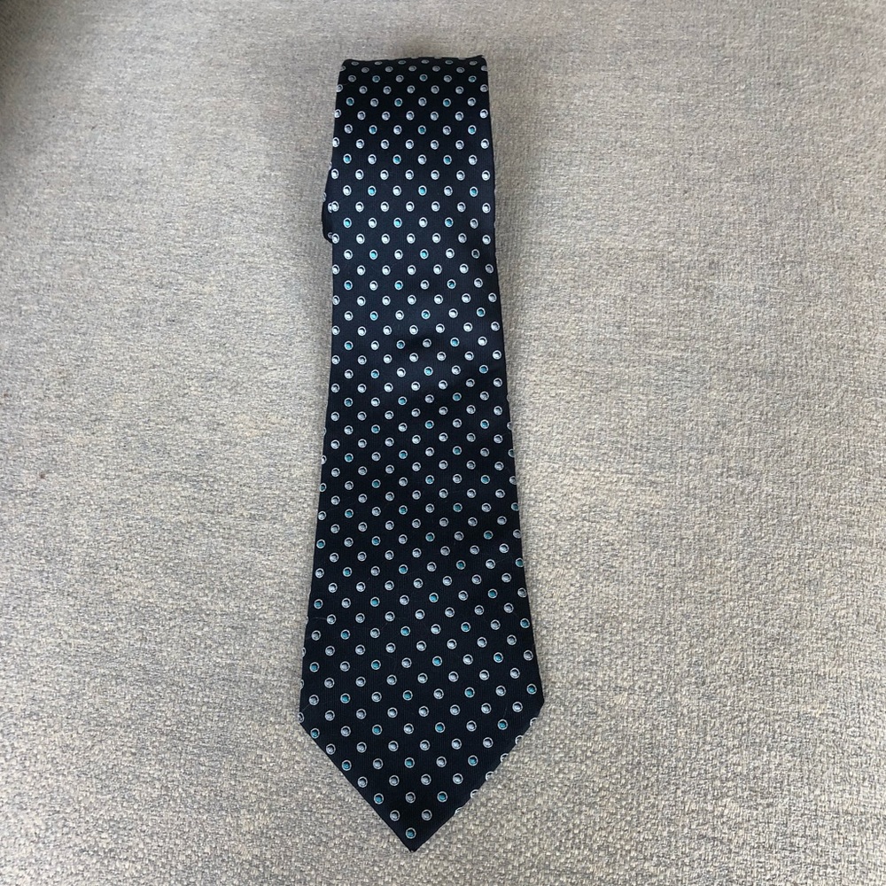 Giorgio Armani Blue Silk Dot Tie